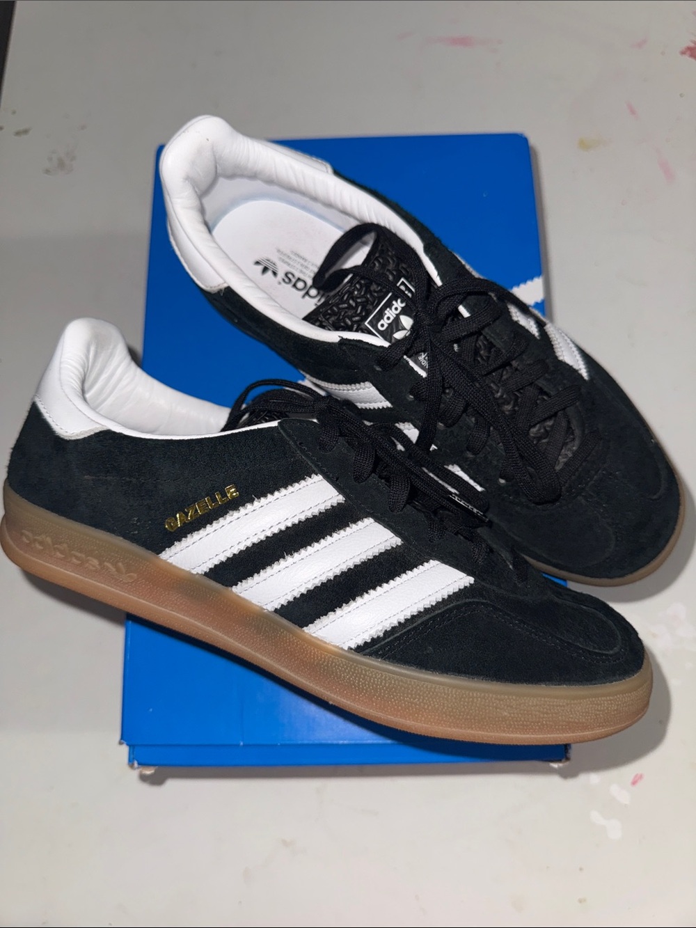 Women’s adidas Black & White Gazelle